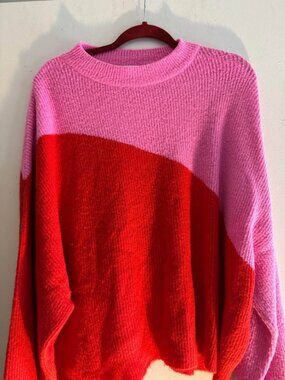 Crosby by Mollie Burch women’s Sweater L pink and red